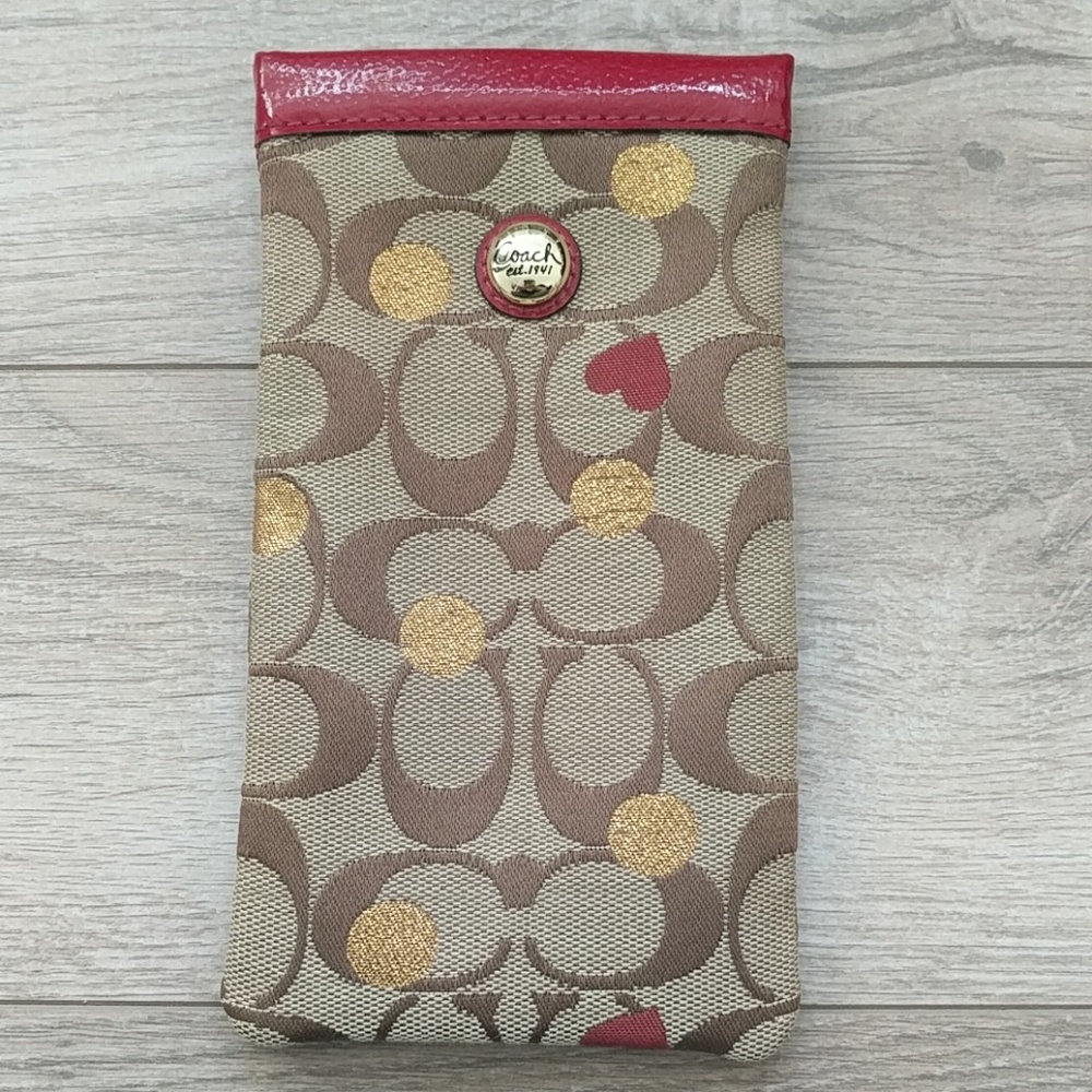 Coach soft case for glasses - used